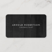 Minimaal grijs hout, artistiek beeld visitekaartje (Voorkant)