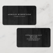 Minimaal grijs hout, artistiek beeld visitekaartje (Voorkant / Achterkant)