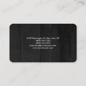 Minimaal grijs hout, artistiek beeld visitekaartje (Achterkant)