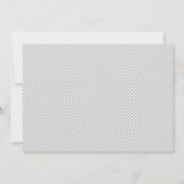 Minimaal grijs polkadotpatroon save the date (Voorkant)