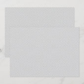 Minimaal grijs polkadotpatroon save the date (Voorkant / Achterkant)