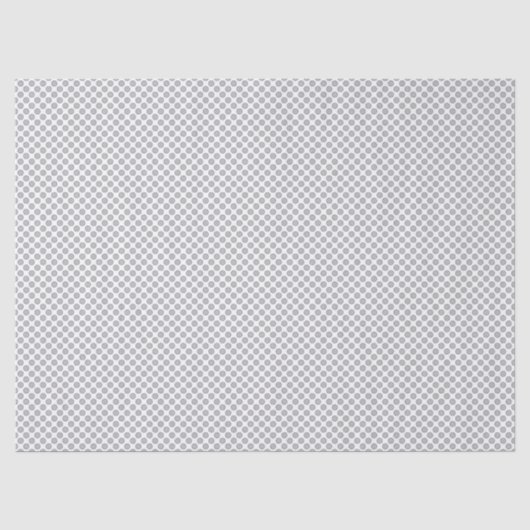 Minimaal grijs polkadotpatroon tissuepapier (Voorkant)