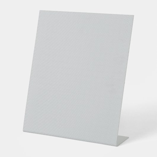 Minimaal grijs stip patroon reclamebord met voetstuk (Voorkant)