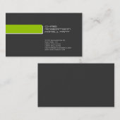 Minimaal grijs wit groen aantrekkelijk Visitekaart Visitekaartje (Voorkant / Achterkant)
