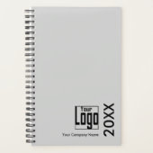 Minimaal grijs zwart Small Business Afspraakboek Planner (Voorkant)