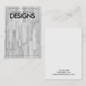 Minimaal grijze Wooden Earring Display Kaart Visitekaartje (Voorkant / Achterkant)