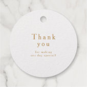 Minimaal groen blad "met liefde" bedankjes labels (Achterkant)