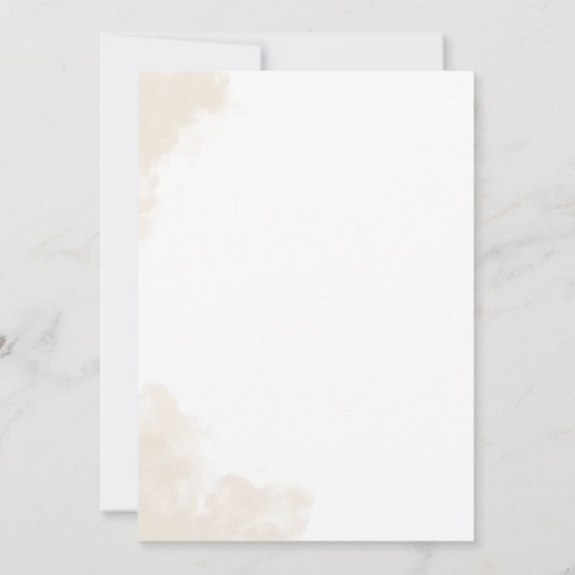 Minimaal groen Eucalyptus bruiloft Kaart (Achterkant)