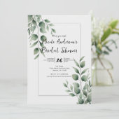 Minimaal groen laat modern wit Vrijgezellenfeest a Kaart (Staand voorkant)