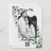 Minimaal groen laat modern wit Vrijgezellenfeest a Kaart (Achterkant)