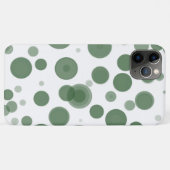 Minimaal groene en witte pokadop Case-Mate iPhone case (Achterkant (horizontaal))