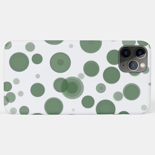 Minimaal groene en witte pokadop Case-Mate iPhone case (Achterkant (horizontaal))