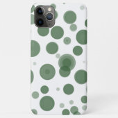 Minimaal groene en witte pokadop Case-Mate iPhone case (Achterkant)