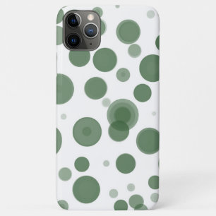 Minimaal groene en witte pokadop Case-Mate iPhone case