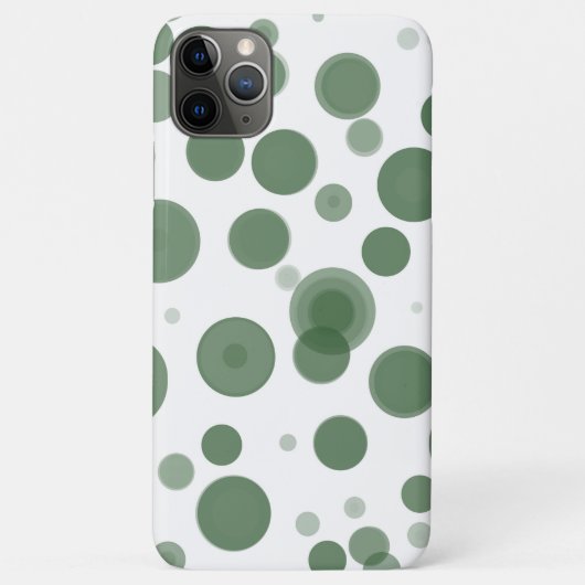 Minimaal groene en witte pokadop Case-Mate iPhone case (Achterkant)