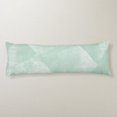 Minimaal groene geometrische inkttextuur lichaamskussen (Achterkant)
