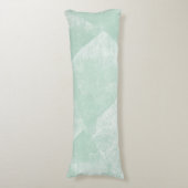 Minimaal groene geometrische inkttextuur lichaamskussen (Voorkant Verticaal)