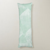 Minimaal groene geometrische inkttextuur lichaamskussen (Achterkant (Verticaal))