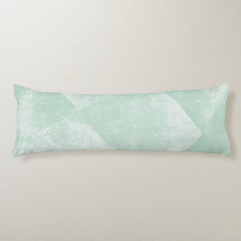 Minimaal groene geometrische inkttextuur lichaamskussen