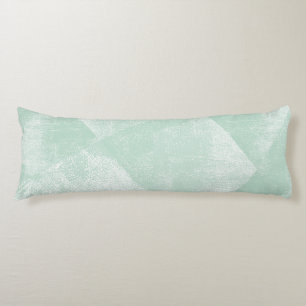 Minimaal groene geometrische inkttextuur lichaamskussen