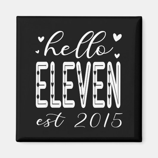 Minimaal Hallo Elf Gesticht 2015 11 Magneet (Voorkant)