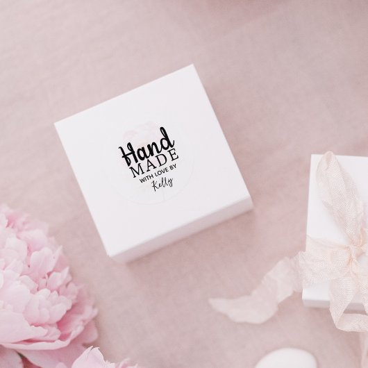 Minimaal handgemaakt, script rubberstempel