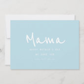 Minimaal handgeschreven elegante moderne Moederdag Kaart (Voorkant)