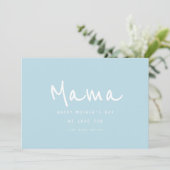 Minimaal handgeschreven elegante moderne Moederdag Kaart (Staand voorkant)