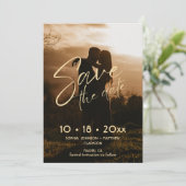 Minimaal handgetekend trouwkaart 'Save The Date' Save The Date (Staand voorkant)