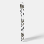 Minimaal handgetekende Boho Tulpen Monogram Naam Case-Mate iPhone Case (Achterkant / Links)