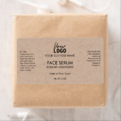 Minimaal handvat- of gezichtsserumetiket etiket (Insitu)