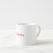 Minimaal Hart Minimalistische Liefde Espresso Kop (Voorkant rechts)