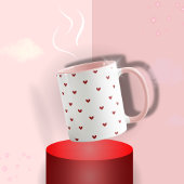 Minimaal Hartpatroon Mok | Zachte Roze Giftable Ko