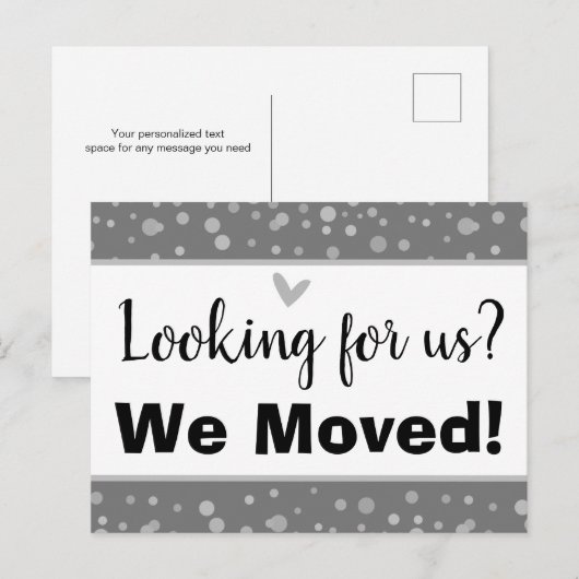 Minimaal hebben we persoonlijke briefkaart (Voorkant / Achterkant)