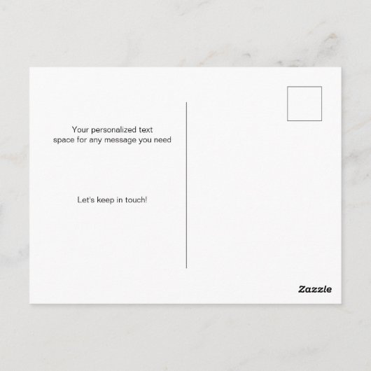 Minimaal hebben we persoonlijke briefkaart (Achterkant)