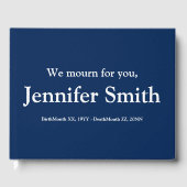 Minimaal herinneringsboek gastenboek (Voorkant)