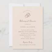 Minimaal Hoefijzer | Neutraal bruin repetitiediner Kaart (Voorkant)