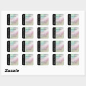 Minimaal holografisch etiket voor typografie (Vel)