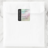 Minimaal holografisch etiket voor typografie (Tas)