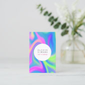 Minimaal holografisch Visitekaartje (Staand voorkant)