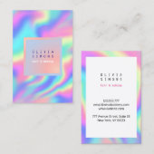 Minimaal holografisch Visitekaartje (Voorkant / Achterkant)