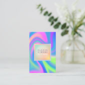 Minimaal holografisch Visitekaartje (Staand voorkant)