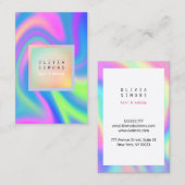 Minimaal holografisch Visitekaartje (Voorkant / Achterkant)