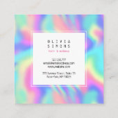 Minimaal holografisch Visitekaartje (Achterkant)