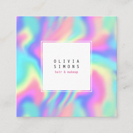 Minimaal holografisch Visitekaartje (Voorkant)