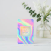 Minimaal holografisch Visitekaartje (Staand voorkant)