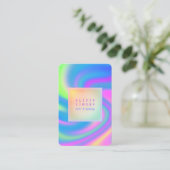 Minimaal holografisch Visitekaartje (Staand voorkant)