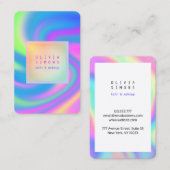 Minimaal holografisch Visitekaartje (Voorkant / Achterkant)