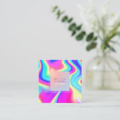 Minimaal holografisch Visitekaartje (Staand voorkant)