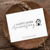 Minimaal Huis Script Thuis Jubileum Briefkaart